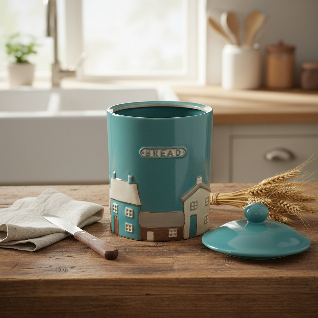 Home Comforts Bread Bin - Lid Off No Bread