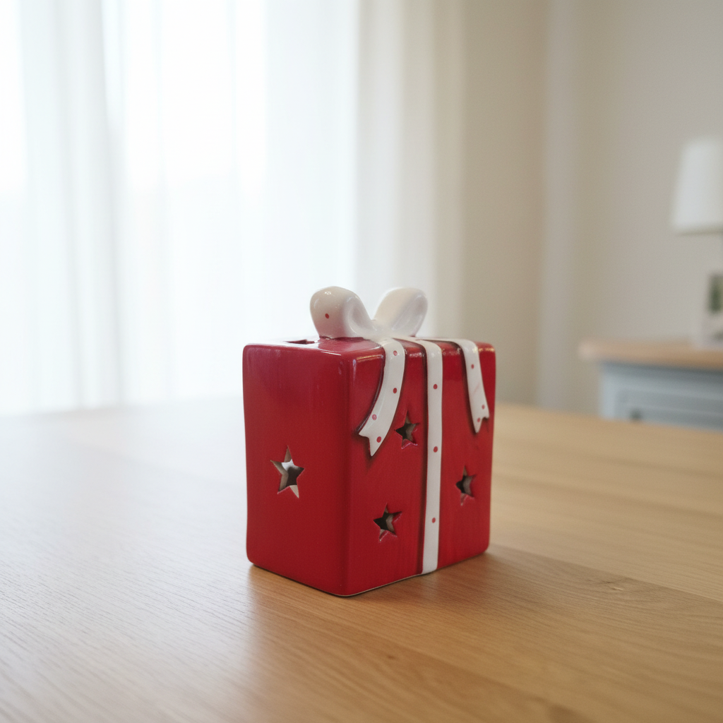 Red LED Gift Box - Bright Daylight