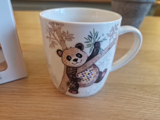 Bug Art Po ZI Panda Mug with presentation box.