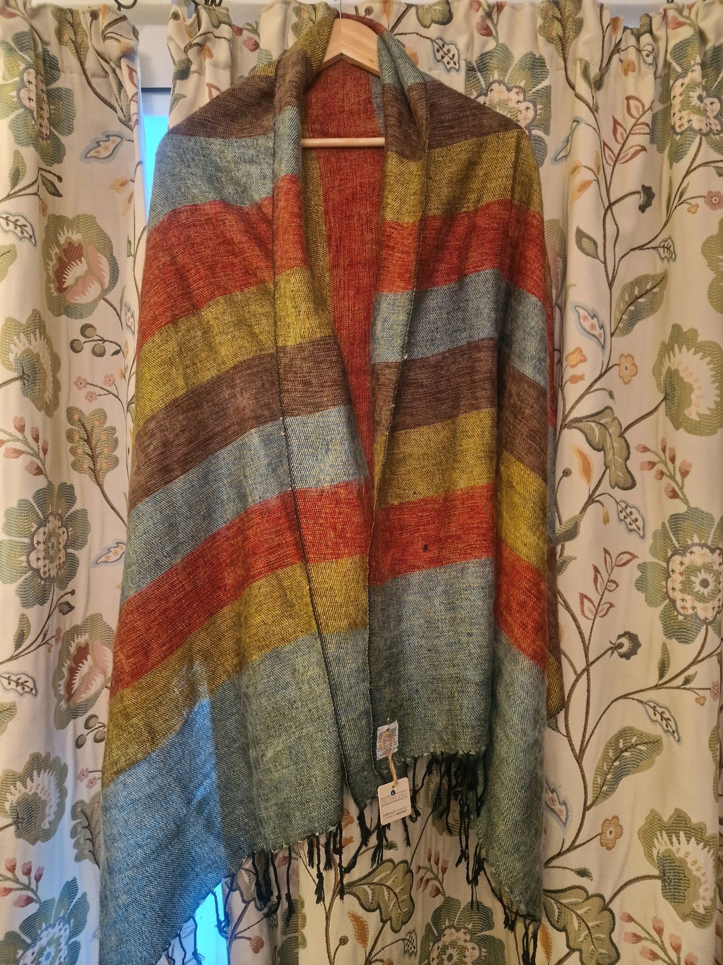 Stripie Nepali Shawls - Harvest -Ethically produced in Nepal