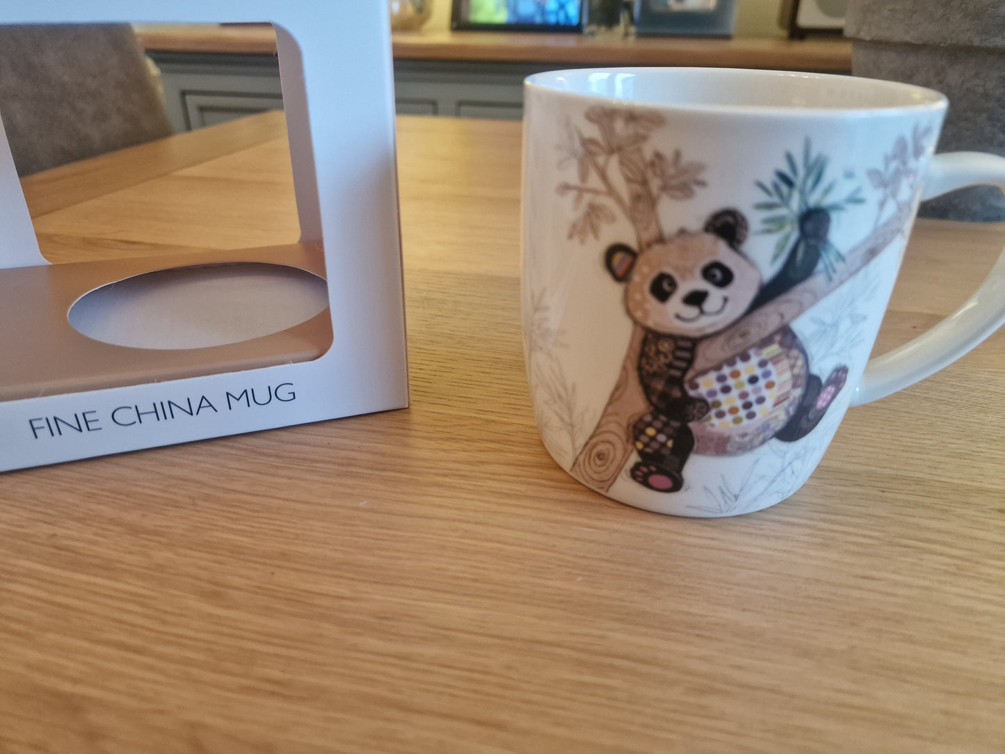 Bug Art Po ZI Panda Mug with presentation box.