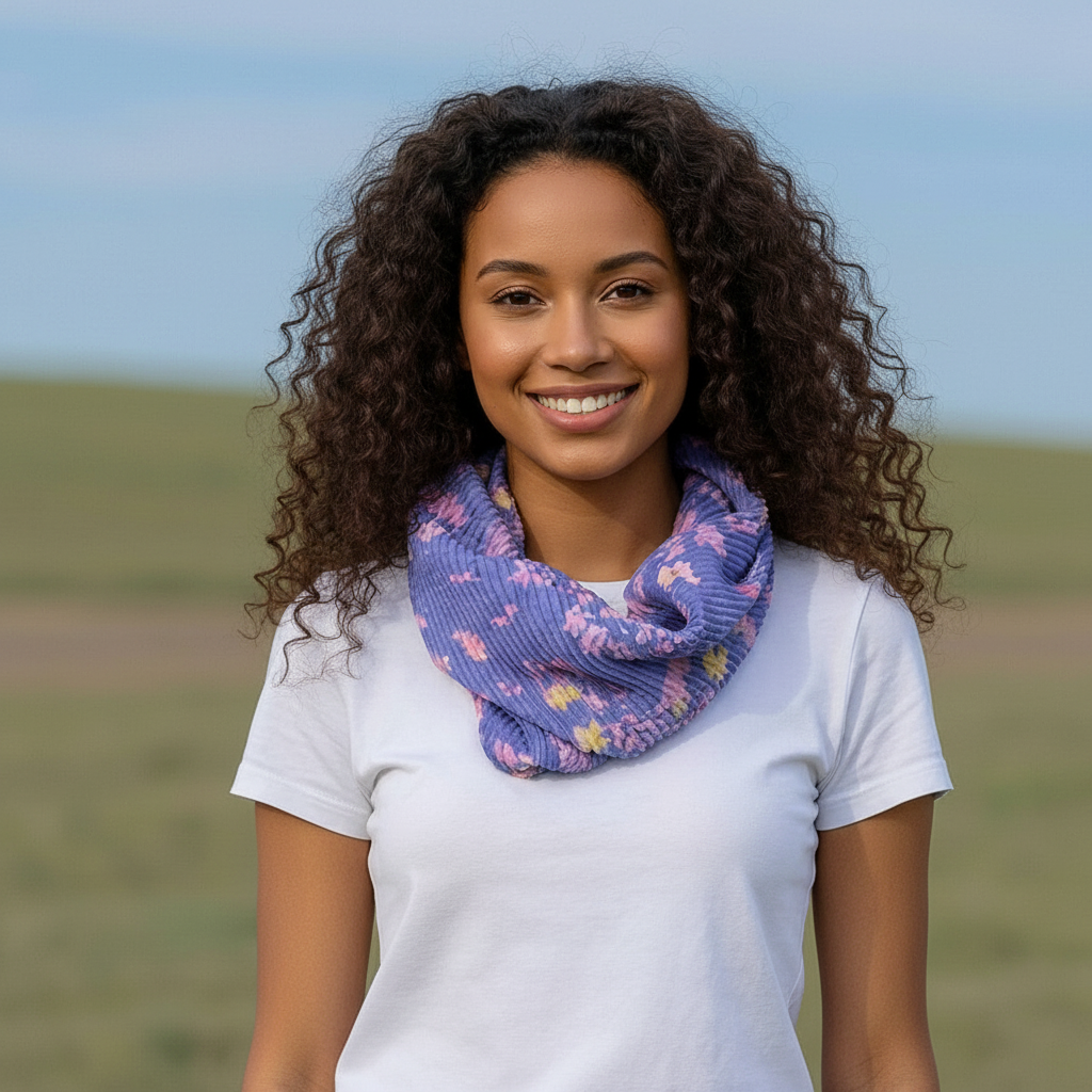 Sweet Pea Snood Model 1