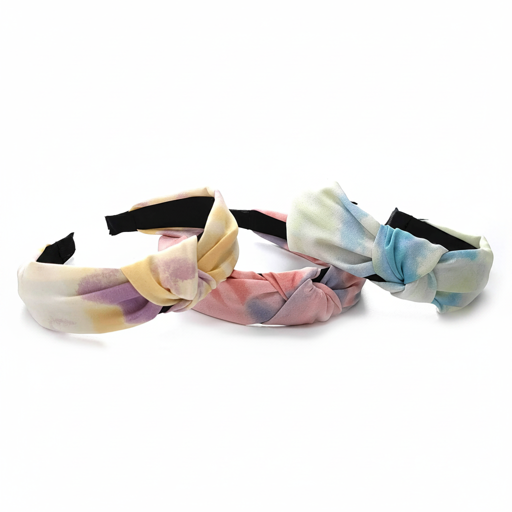 Tie Dye Hairbands - White Background