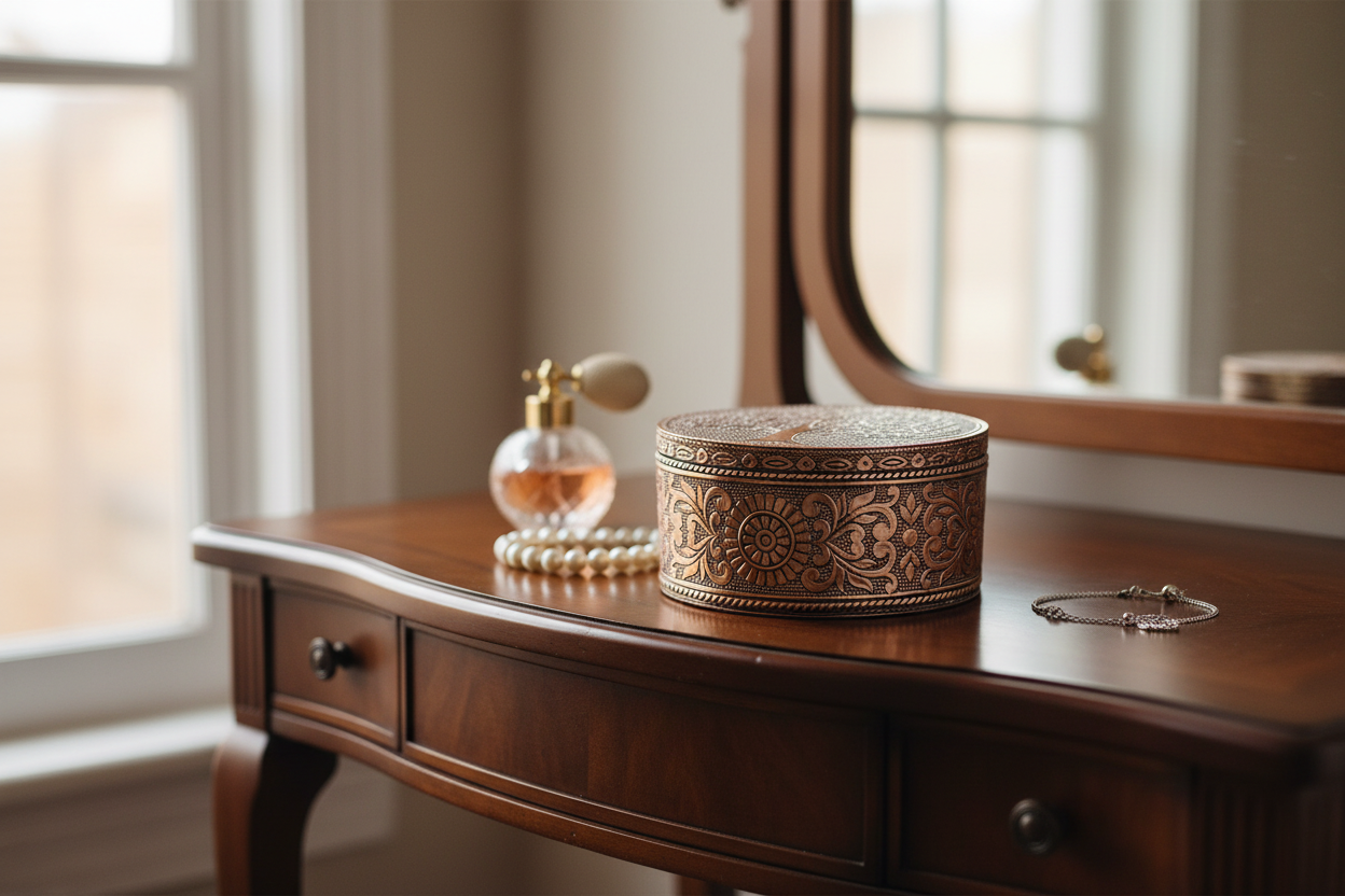 Tree of Life Trinket Box - Dressing Table Lifestyle