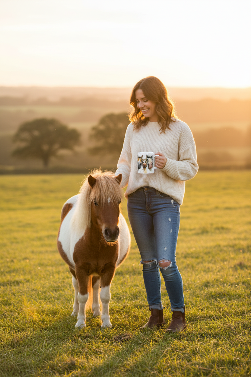 Unsettled Mug Girl with Pony